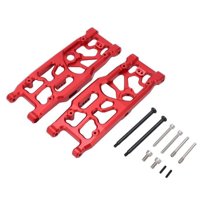 FILFEEL Bras de Suspension Inférieurs Arrière en Métal pour Pièces de Mise à Niveau de Voiture TT02 /10 RC-performance, Installation Facile, Bleu élégant (BLUE