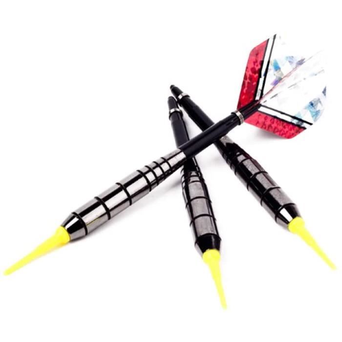 Fléchettes pointe plastique 3pcs dart professionnel 20g électron doux  imitation en acier de tungstène dart pin et aluminium en all - Cdiscount  Jeux - Jouets