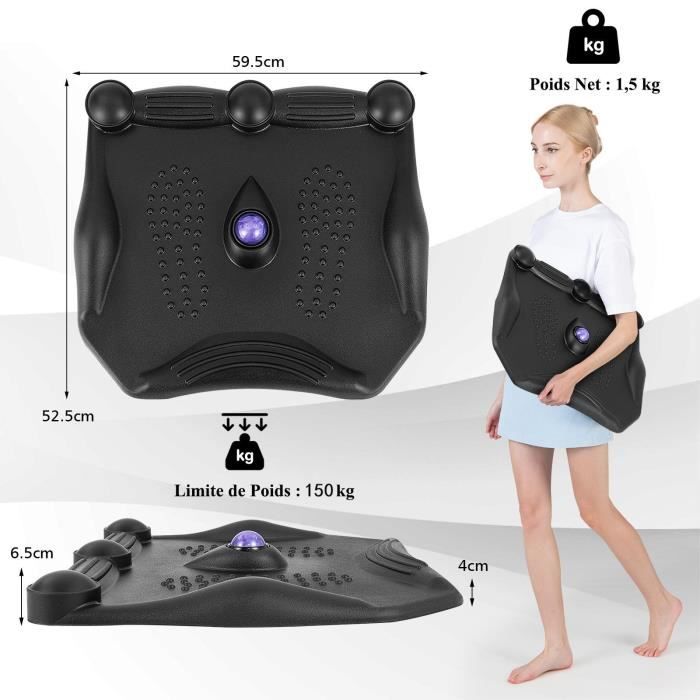 Tapis Anti-Fatigue Portable Noir pour Position Debout - Pocket