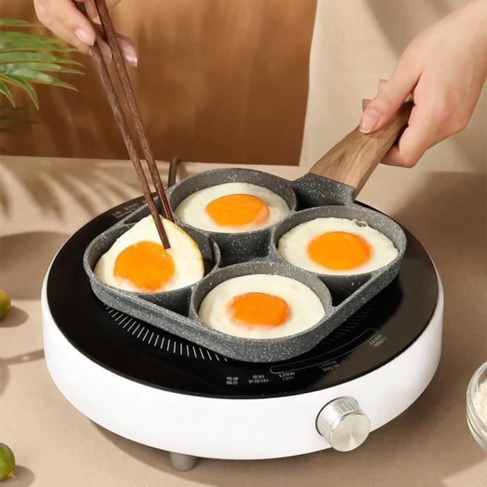 Mini Omelette Pot Poêle À œufs Frits 4 Trous Frire Antiadhésive Pour La  Maison Restaurant Cuisine Magasin POELE - Cdiscount Maison