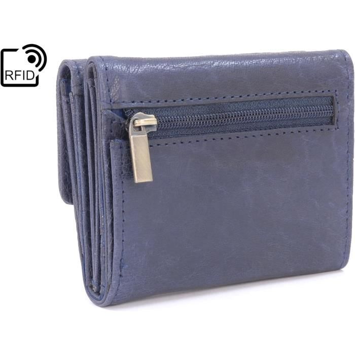 Portefeuille Femme Lancetti En Similicuir PU - Modèle Medium (19,5x10 Cm) Avec Boîte Cadeau - Spacieux, élégant - 9