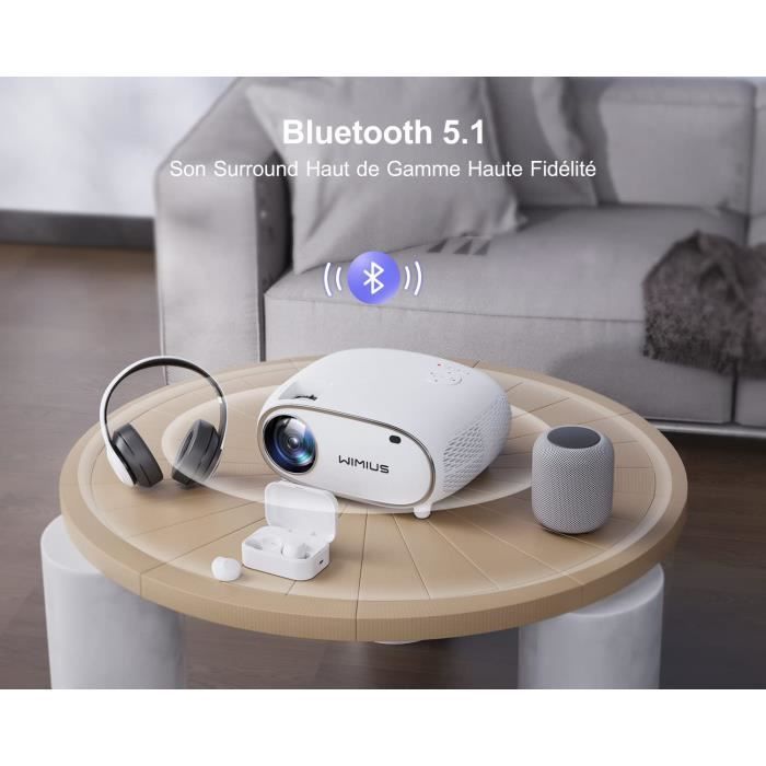 Projecteur Bluetooth 5.2 4K WiFi, WiMiUS Projecteur Maroc