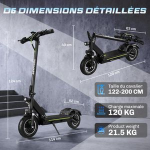 Pneu Tout-terrain Pour Dualtron Mini – 208x65 Mm, Caoutchouc Solide, Résistant à L’usure