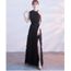 Robe De Soirée Sans Manche Femmes Pour Cérémonie Mariage Cocktail Soirée Noir Wk571