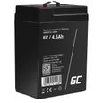 GreenCell®  Rechargeable Batterie AGM 6V 4,5Ah accumulateur au Gel Plomb Cycles sans Entretien VRLA Battery étanche Résistantes-0