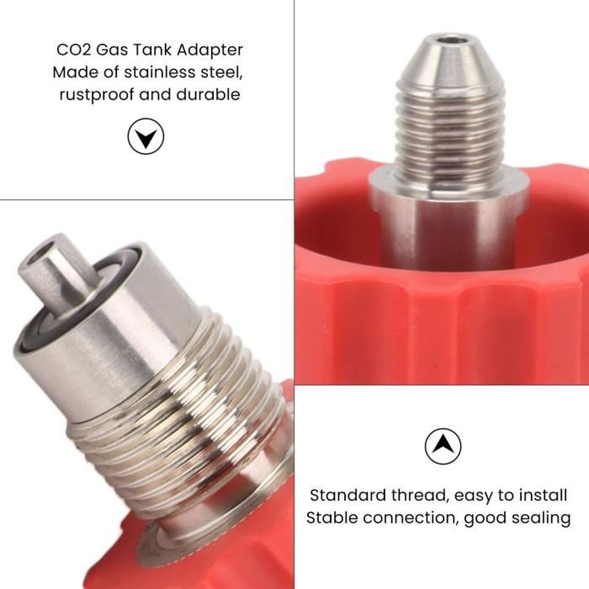 Adaptateur Station Remplissage CO2 Benefischl - Connecteur Valve Charge Pour Petits Réservoirs Soudage