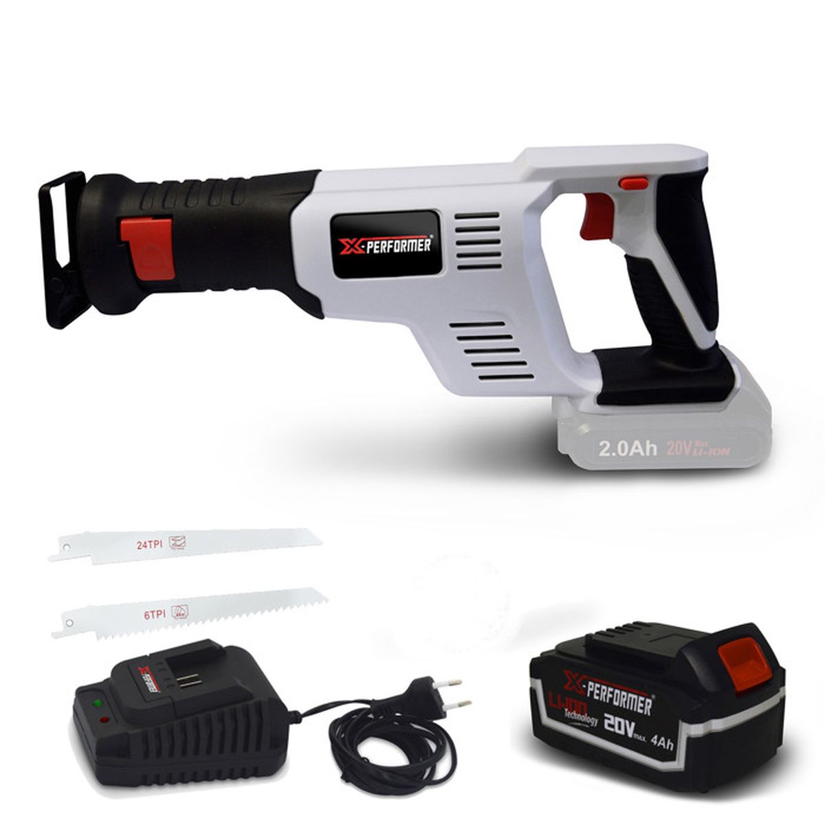 Scie Sabre A Batterie 20v X Performer Xprs20li Batterie 4 Ah Chargeur Livre Avec 2 Lames Bois Metal A Changement Rapide Achat Vente Batterie Machine Outil Scie Sabre A Batterie 20v Cdiscount