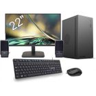 MARQUEL PC de bureau Tour - AMD - Ryzen 7 - SSD 960GB - 16GB RAM - Écran 22" Full HD