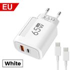 GATO NEGRO 65W GaN USB Type C Chargeur Charge rapide USB Chargeur mural rapide pour iPhone 16 Xiaomi Samsung Huawei Type C PD adaptateur