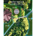 ANTHBOT Robot Tondeuse sans Fil Périphérique- 2000㎡,RTK + Vision 4 Caméras,Cartographie Intelligente, Évitement d'Obstacles 300°