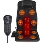 Naipo Siège de massage pour le dos Siège masseur avec chaleur 8 vibrations motorisées 4 modes de massage