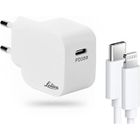 SANAG Pulse® Chargeur Usb-C 30W Technologie Gan - Charge Ultra-Rapide 60% En 30 Min - Câble Usb-C Vers Ligthning De 1M - Compact Id[J8935]