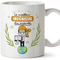 Mug - Tasse Ingénieur du Monde - Idées Drôles Ingénierie 1