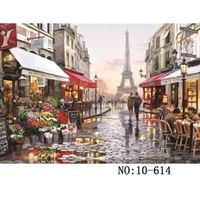Puzzle paysage 1000 pièces - Paris Flower Street 614 - Jouet éducatif pour adultes et enfants