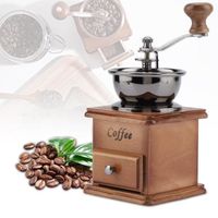 Moulin à café manuel - Vintage Retro Hand Grinder - Marron