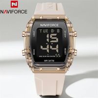 NAVIFORCE montre digitale étanche pour femme marque de luxe mode militaire sports chronographe horloge électronique cadeau