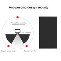 anti-radiation 16 '' filtre anti-espionnage filtres anti-espion film protecteur anti peeping sale-preuve pour 16: 9 tablette