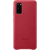 Coque rigide en cuir bordeaux Samsung pour Galaxy S20