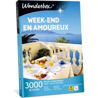 Wonderbox - Coffret cadeau pour couple - Week-end en amoureux - 3000 séjours en couple : chambre d’hôtes, gîte, chalet..