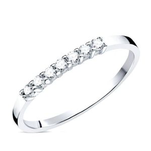 Bague Diamant Or Blanc 18 Carats (750/1000) - Taille 56 Neuf Avec Étiquettes