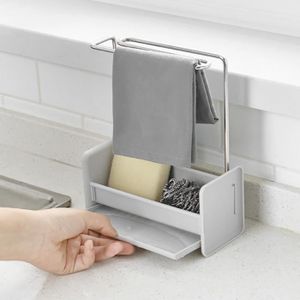 fer rack piscine support de rangement sans poinconnage evier de cuisine eponge egouttoir aihi763 cdiscount bricolage