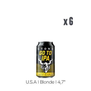 BIERE Stone Go To IPA - Bière - 6x35,5cl boîte - 4,7%