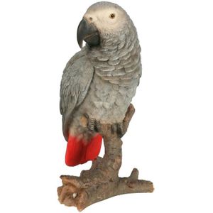 STATUE - STATUETTE Gris du gabon en résine 22 cm Gris