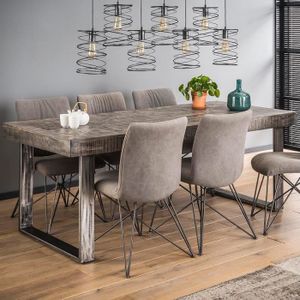 Table Bois Massif Et Metal Achat Vente Pas Cher