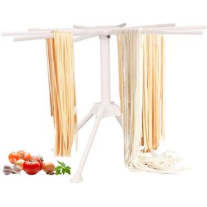 SéChoir à PâTes Plastique pour Faire des PâTes FraîChes Spaghetti Rangement Facile et Installation Rapide SéChoir à PâTes FraîChes 1 Pcs SéChoir à Spaghetti SéChoir à PâTes Pliable Blanc