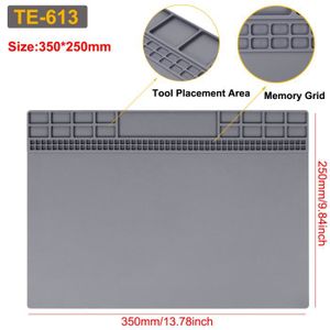 FER - POSTE A SOUDER TE-613 Mat de silicone - tapis de réparation en Silicone, tapis de soudure magnétique, isolation thermique, r