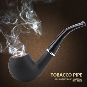 PIPE Pipe à tabac en résine amovible Pipe à tabac de qualité supérieure pour homme （noir） HB066