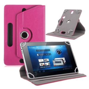 HOUSSE TABLETTE TACTILE Housse/Etui Rotatif Universel pour Tablette 10.1 pouce - Rosé