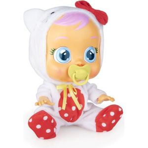 POUPON Poupon Cry Babies - Hello Kitty - Bébé Fille - Tétine et pyjama inclus