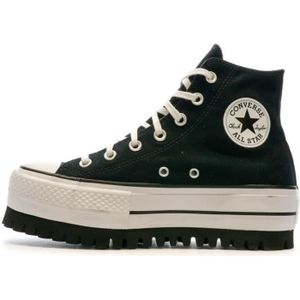 Converse plateforme noire haute shop