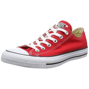 converse rouge basse femme