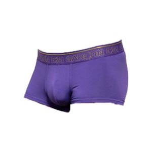 BOXER - SHORTY Garçon - Sous-vêtement Hommes - Boxers Homme - Bamboo Trunk Purple - Violet