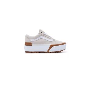 Vans old sales skool femme beige