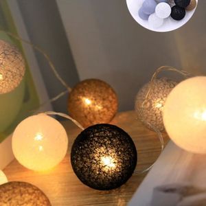 GUIRLANDE LUMINEUSE INT Qiilu Guirlande Lumineuse Boule LED Plastique à Lu