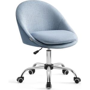 PRINT - Chaise de bureau enfant - réglable en hauteur - bleu