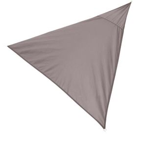 VOILE D'OMBRAGE Toile d'ombrage triangulaire Farniente - 3 x 3 x 3 m - Taupe