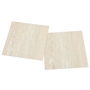 PLANCHER CHAUFFANT Planches de plancher autoadhésives PVC beige - VGEBY - AB330151 - Résistantes à la moisissure et antistatiques