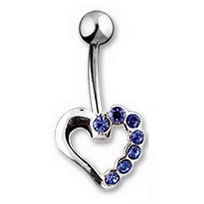 Lot De 3 Bijoux De Nombril En Acier Chirimental – Cœur Et Diamant – Neuf Avec étiquettes