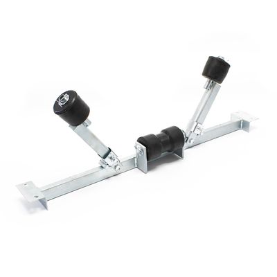 SUPROD Rouleaux Chariot Mise à L'Eau – 6 Rouleaux EVA Ø120mm, Galvanisation Zinc, Résiste Eau Salée, Kit Fixation Inclus