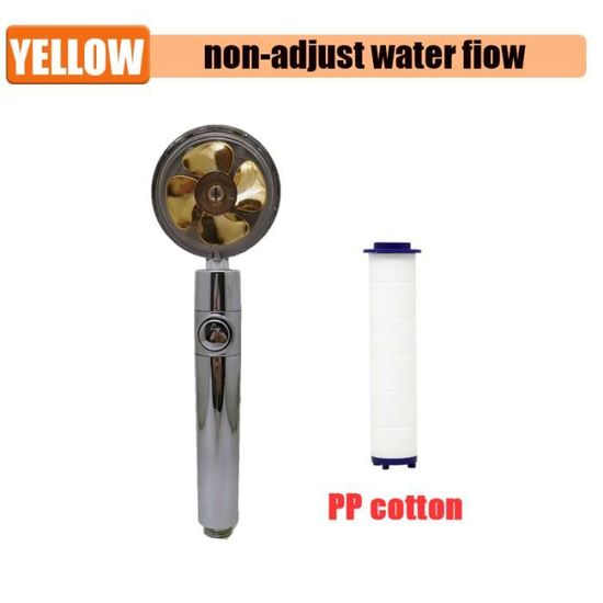 Pommeau Douche SAVEWATER POWER - Filtre Eau, Économiseur, 5 Recharges Incluses, Pression Turbo