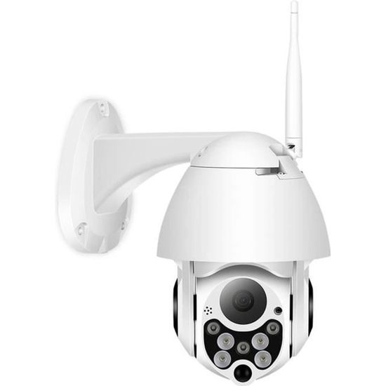 Caméra de surveillance extérieure étanche HD 1080P sans fil avec vision nocturne - UE - Objet connecté