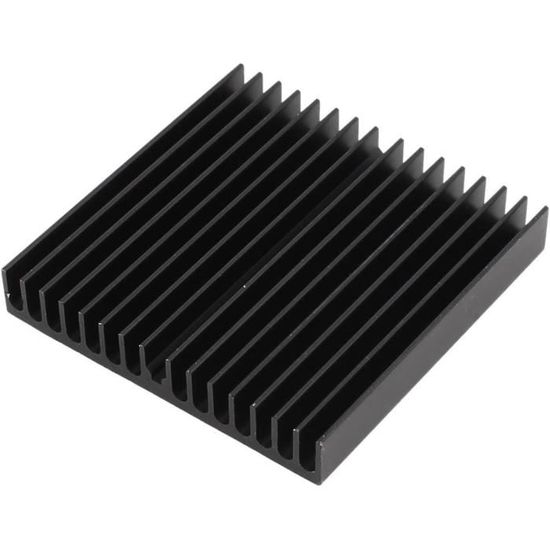 Le noir Dissipateur thermique en aluminium avec amplificateur de puissance,  100x60x10 mm, radiateur de haute - Cdiscount