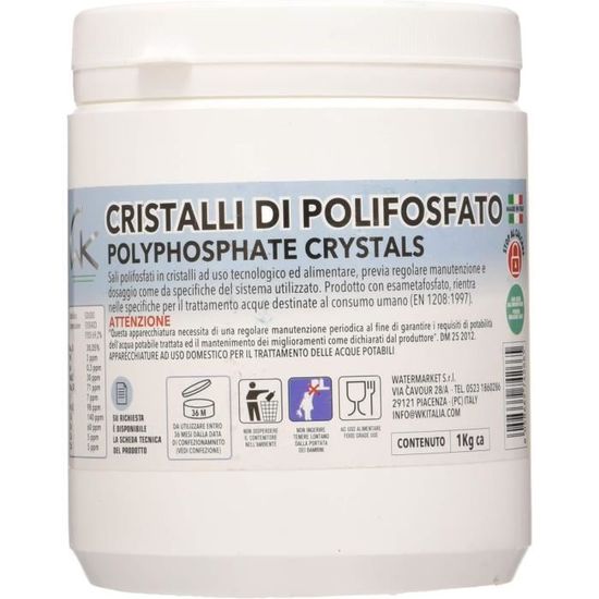 Cristaux De Polyphosphate 1 Kg – Pour Filtre Anti-calcaire, Qualité Alimentaire, Taille 3-15 Mm - 5