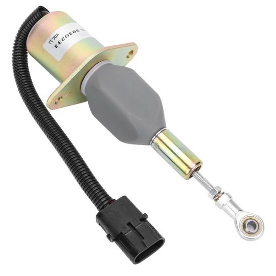 Solenoïde D'arrêt Carburant 12V Pour Excavatrice Caterpillar 302.5C - Référence 30A87-00060 - Pièce De Rechange Neuve