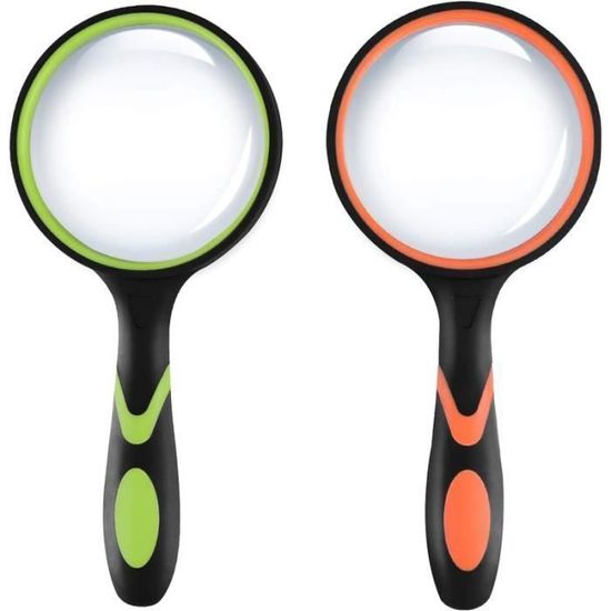 Loupe 10X,loupe 75 Mm,Loupe De Lecture,loupe Enfant,loupe Enfant Insecte, Loupe Avec Poignée En Caoutchouc Souple Antidérapante,pour Enfants Et Personnes âgées (Green
