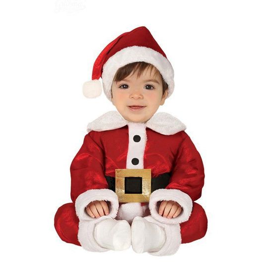 DÉGUISEMENT COSTUME PÈRE NOËL TRADITIONNEL BÉBÉ 12/24 MOIS Rouge